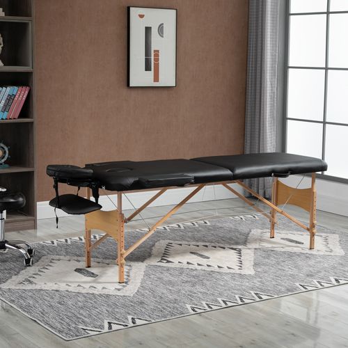 Table de massage pliante Relais noir, détail