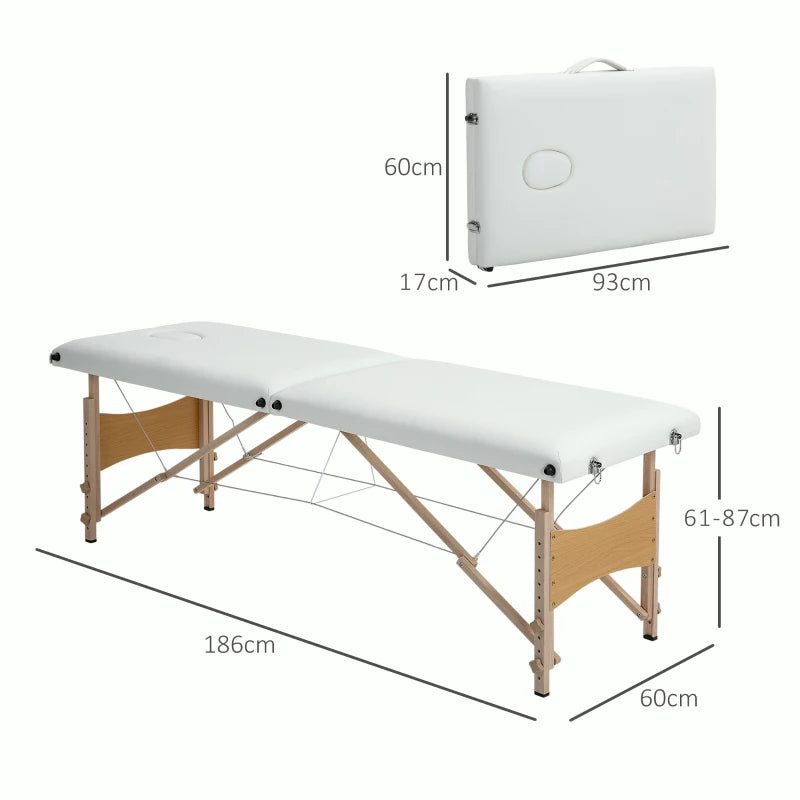 Table de massage pliante Escale crème, photo 13