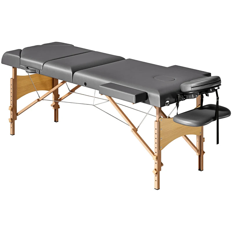 Table de massage pliante Itinéraire 3 zones gris, photo 1