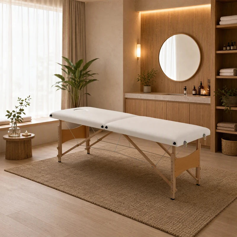 Table de massage pliante Escale crème, photo 3