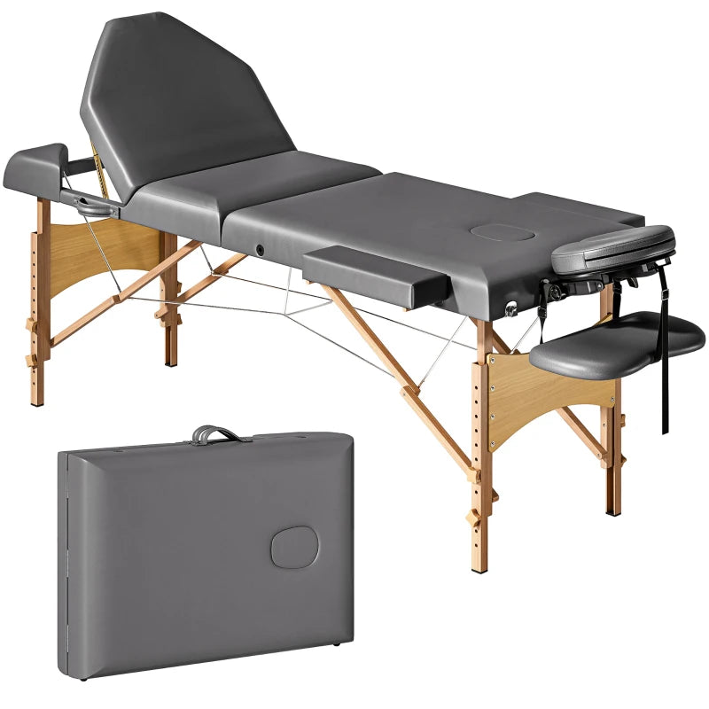 Table de massage pliante Itinéraire 3 zones gris, photo 2