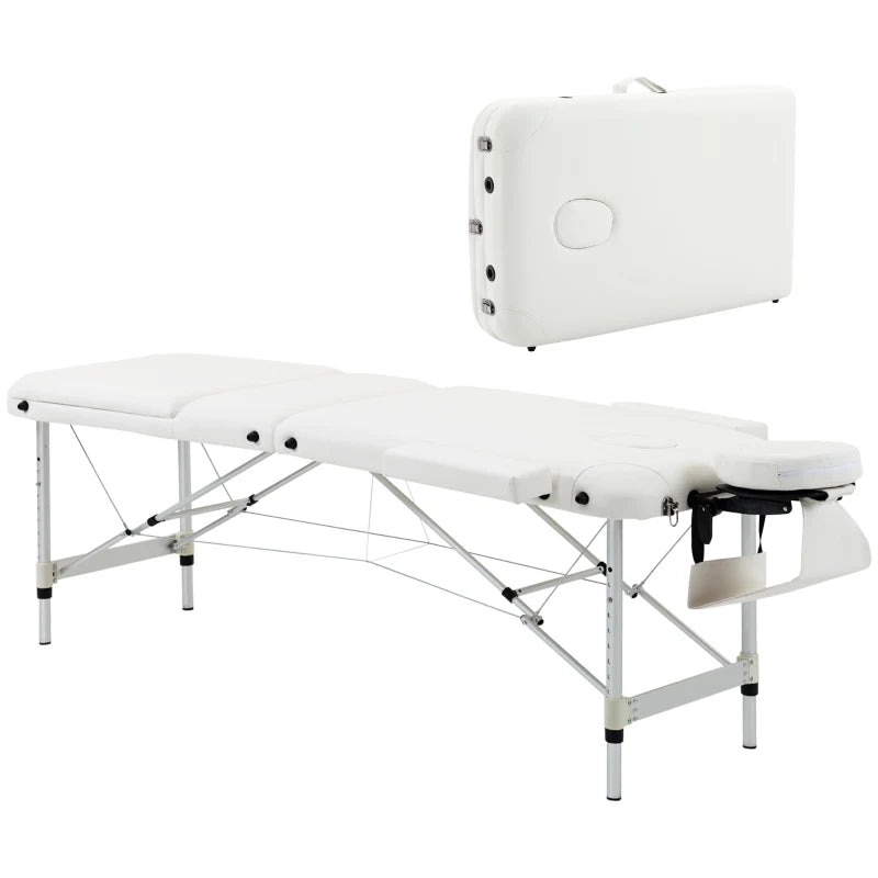 Table de massage pliante Nomade 3 zones blanc, photo 8
