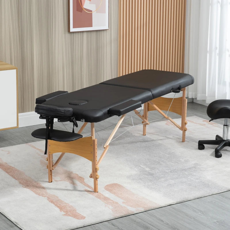 Table de massage pliante Relais noir, photo 2