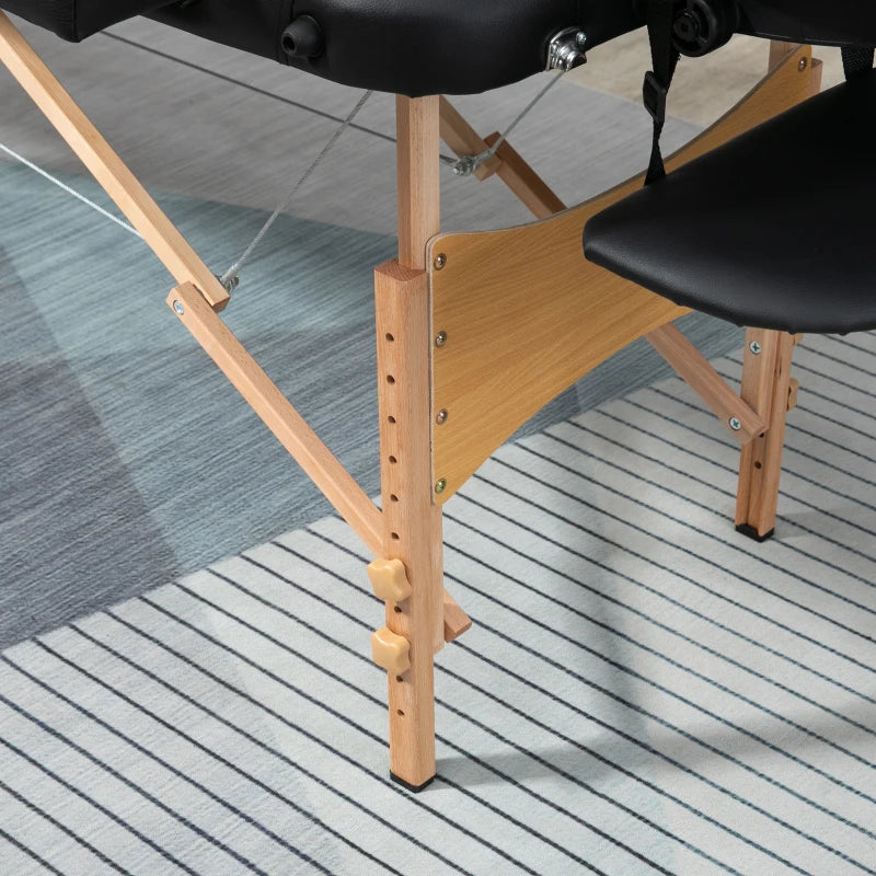 Table de massage pliante Relais noir, photo 4
