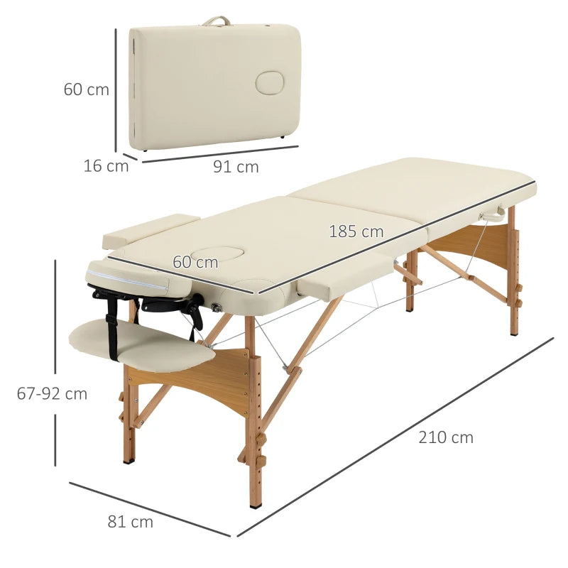 Table de massage pliante Relais beige, photo 2