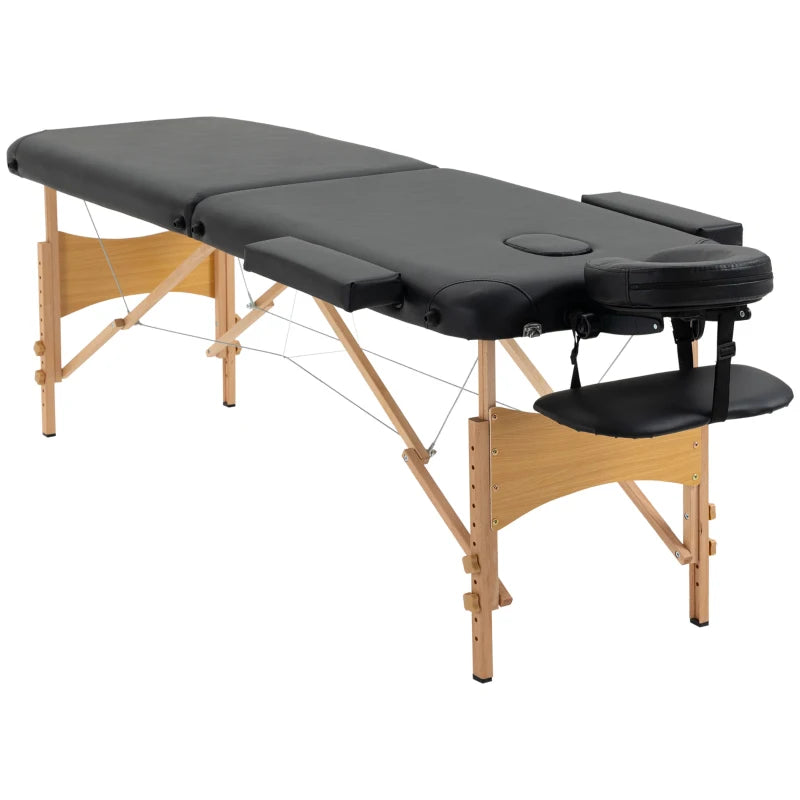 Table de massage pliante Relais noir, photo 1